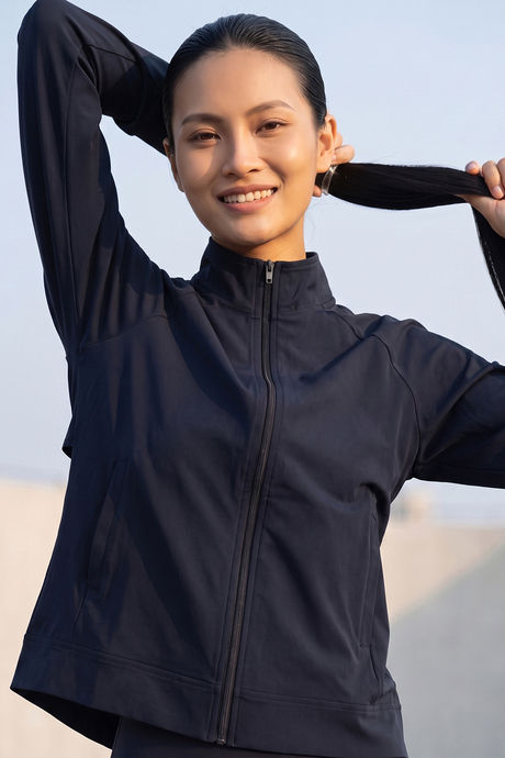 Zelocity Quick Dry Relaxed Fit Gym & Training Jacket - Dark Navy Buy Zelocity Quick Dry Relaxed Fit Gym & Training Jacket - Dark Navy